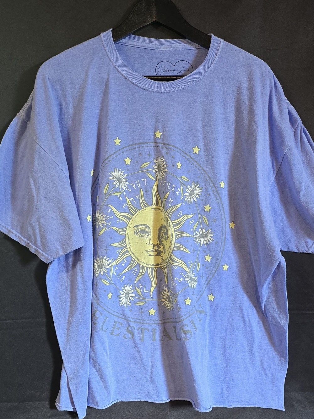 Obsessive Love Celestial Sun Graphic Cropped Tee